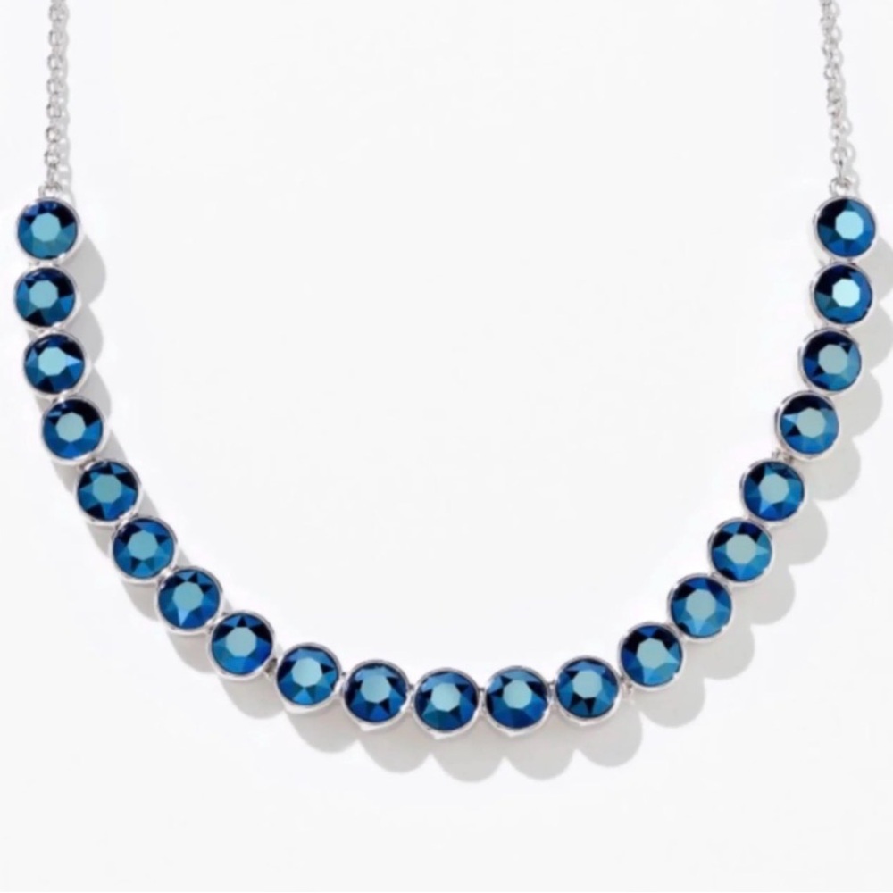 Touchstone Crystal Glimmer Necklace - blue